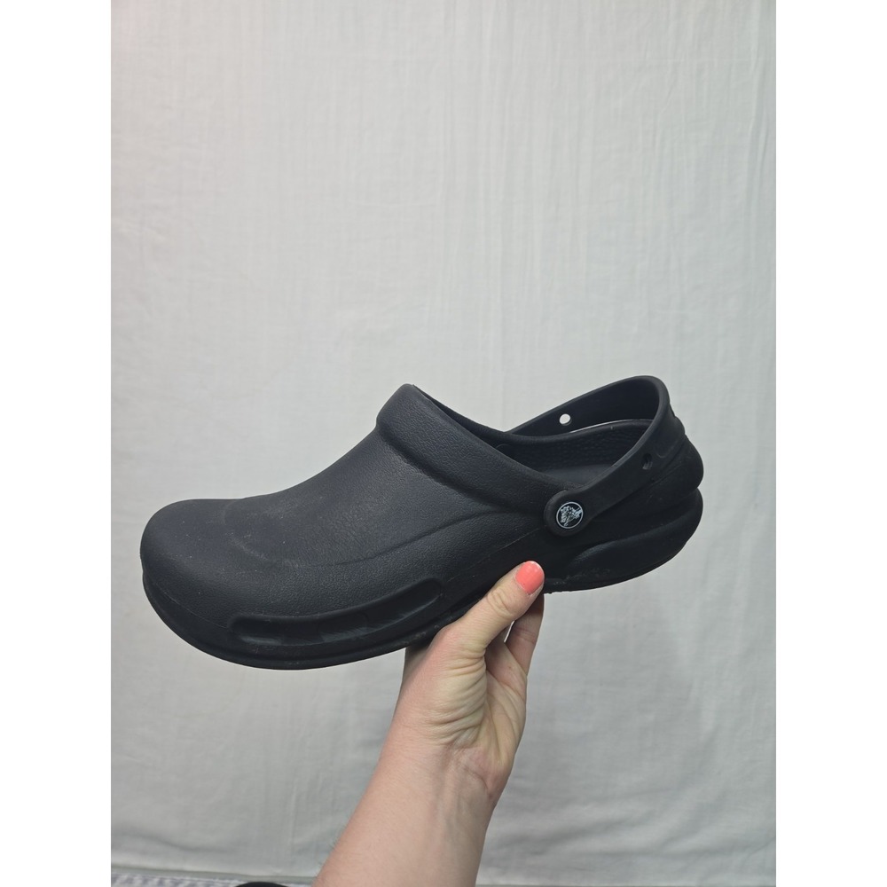 Crocs Bistro Clog Men's 13 Black Closed Toe Slip Resistant Nurse Chef‎ Work Shoe